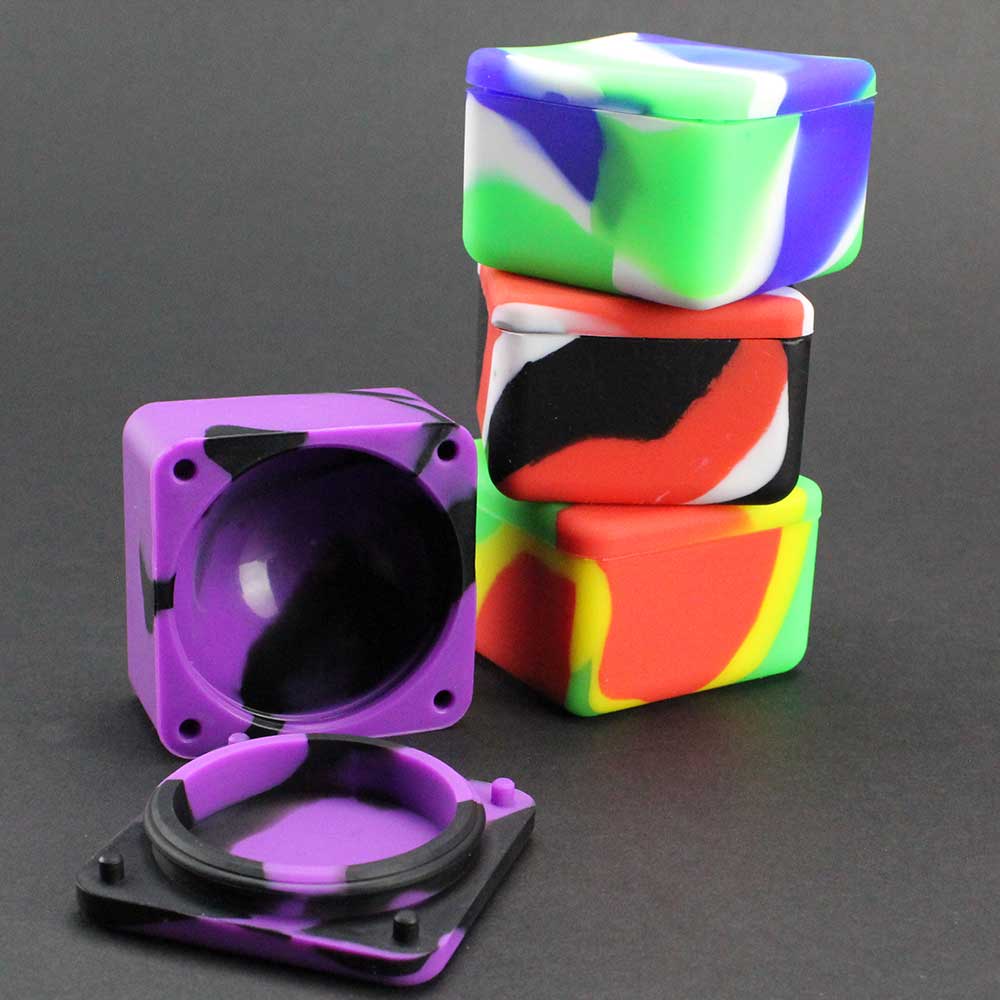 Multicolored 37ml Silicone Cube Container - Yo Dabba Dabba