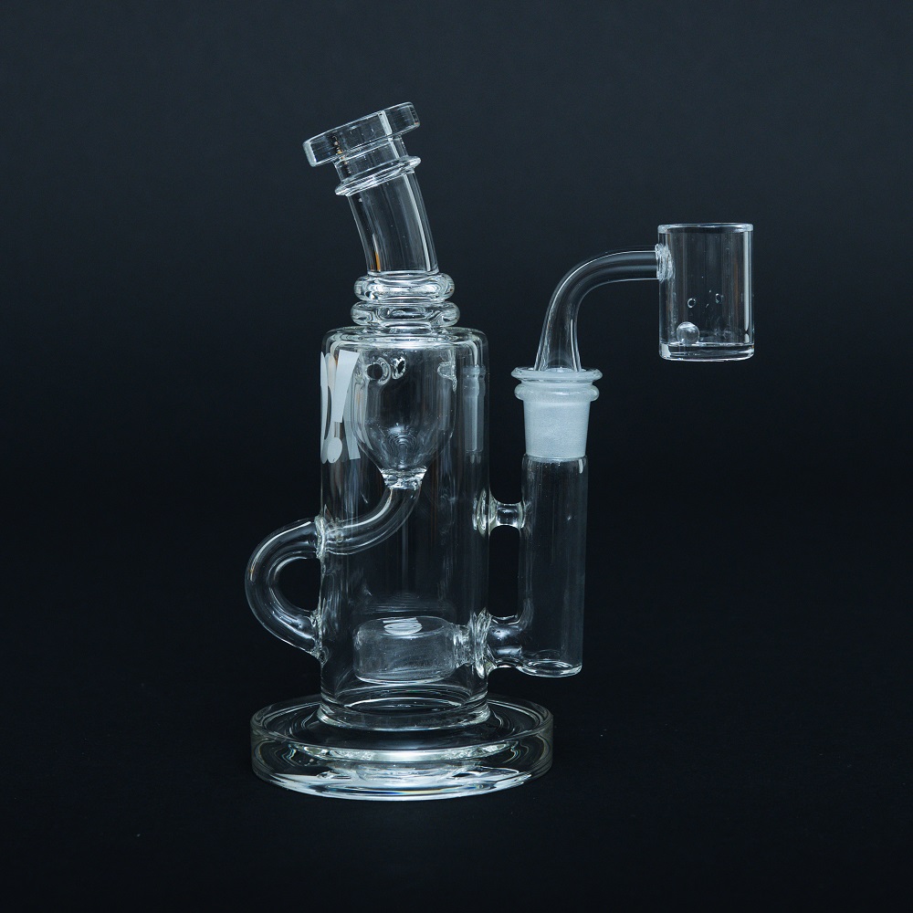 Silicone & Glass Dab Rig Bubbler with Disc Perc